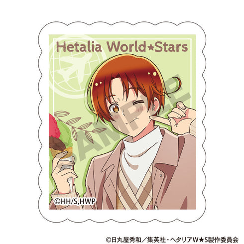 『ヘタリア World★Stars』アクリルマグネット イタリア 食べ歩きグルメ